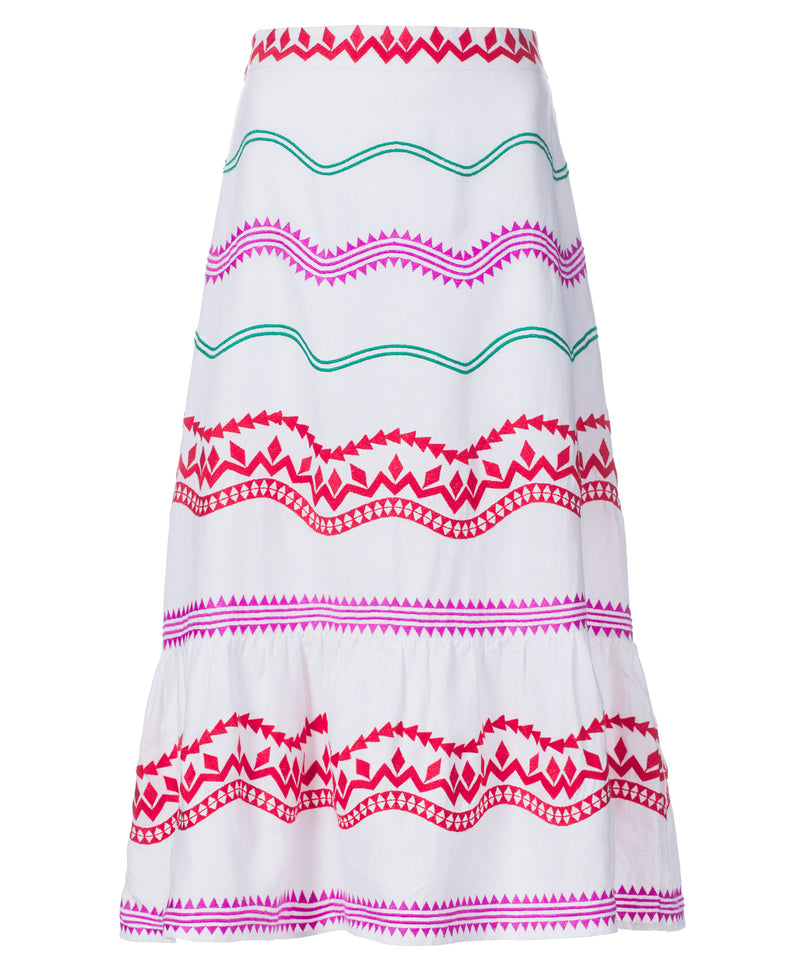 Linen Embroidery Skirt