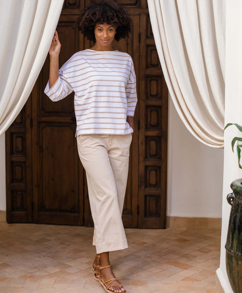 Long Sleeve Cotton Breton Top