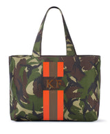 camouflage rae strip personalised canvas tote