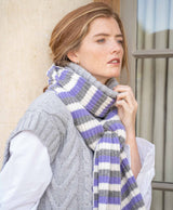 Stripe Wool Cashmere Scarf