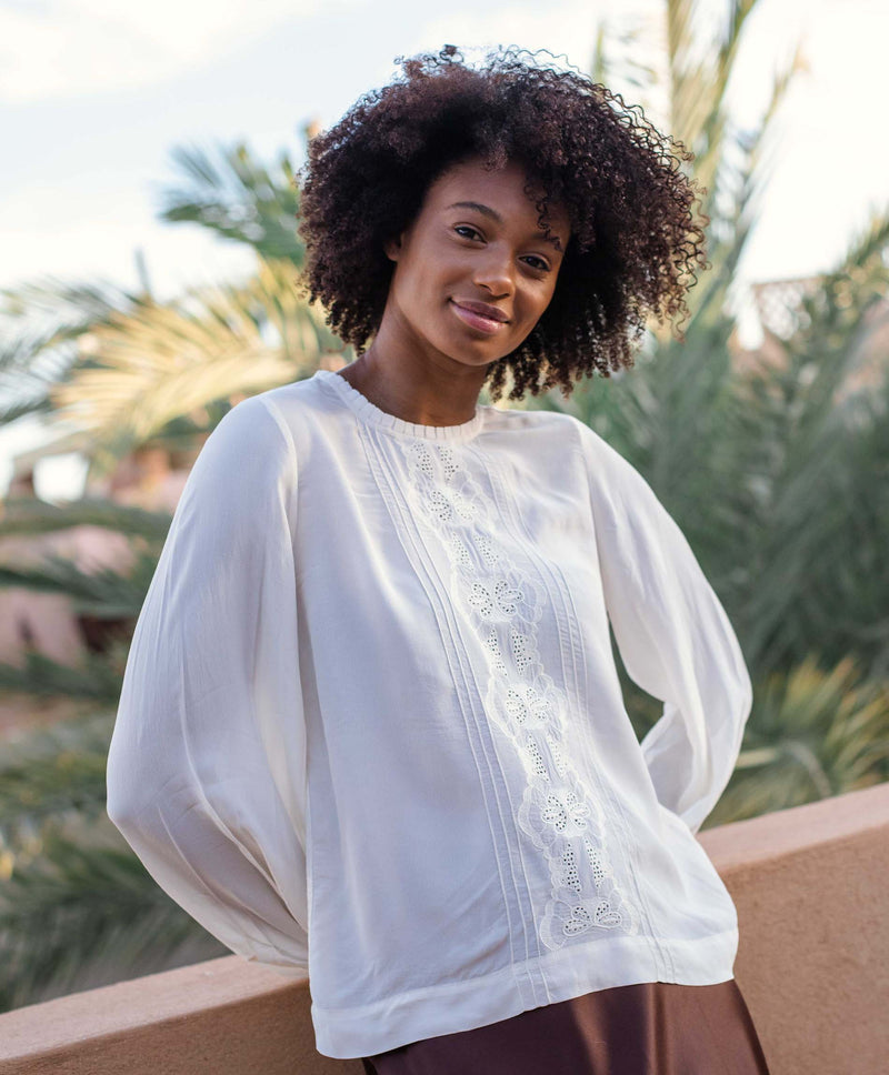 Sam Mulberry Crepe Blouse