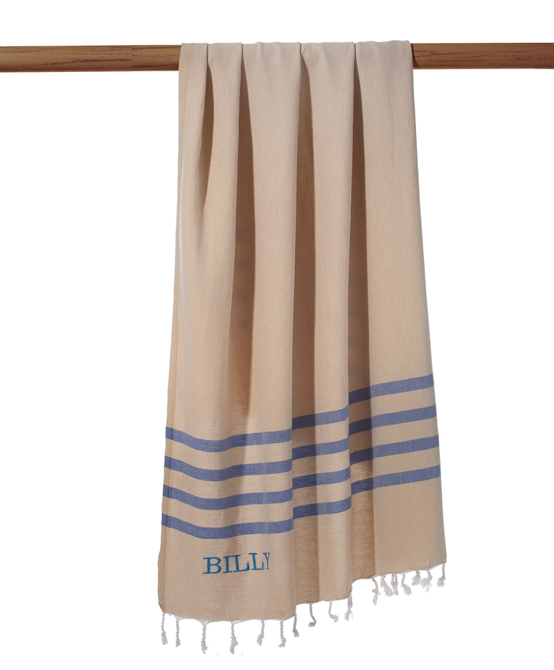 Stripe Edge Personalised Hammam Towel