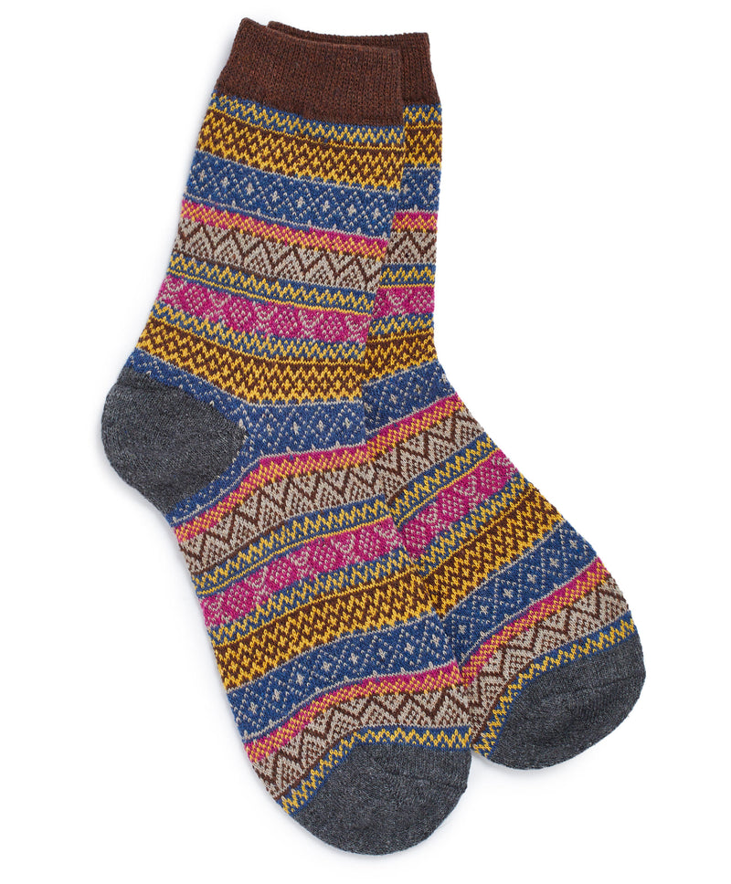 brown nordic rae feather socks
